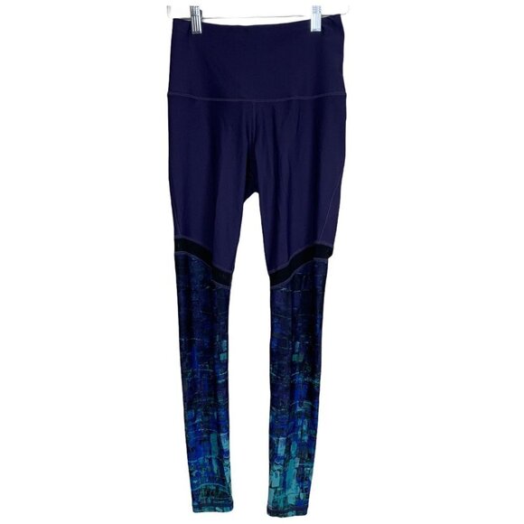 Manduka‎ Size Small Leggings High Waist Mesh Cutout - Picture 1 of 5